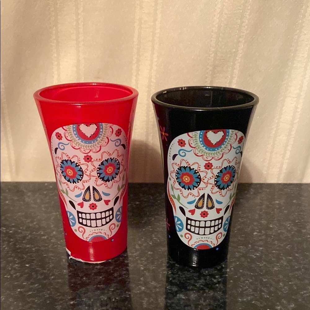 Set of Two Skull Shot Glasses